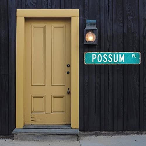 Goomblesign PoSsum Signs Postum знак животински улични знаци Прилагодено Посебно подарок wallид уметност Декоративен знак гроздобер куќа