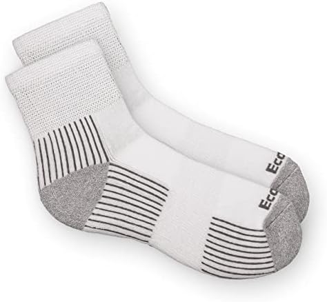 Екосокс бамбус вискоза со дијабетични не-обврзувачки квартални чорапи. Совршен за чувствителна кожа и други дијабетични состојби