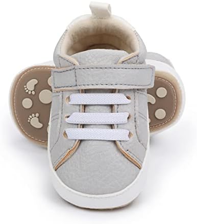Cosankim бебешки момчиња девојчиња чевли чипка на пит -кожени патики за новороденчиња кои не се лизгаат гумени ѓон новородени лекари за деца први