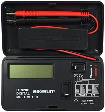 JF-XUAN Преносен дигитален мултиметар мулти-тестерски џеб со големина на џеб, напон, отпор DT920B дигитален тестер мултифункционален дигитален