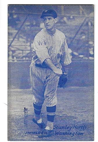 1925-31 Изложба Стенли Харис Вашингтон сенатори - Непотпишани бејзбол картички