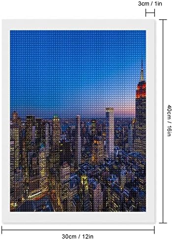Њујорк Декоративни Дијаманти Сликарство Колекции Смешни 5D DIY Целосна Вежба Дијамантски Точки Слики Дома Декор 12 x16