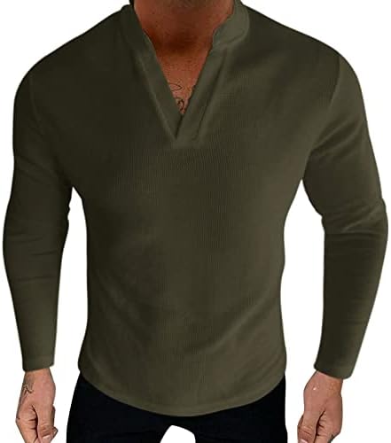 Jeke-DG Божиќни плетени џемпери Фленел кошули со долги ракави Варсити топол пуловер V вратите на вратот Обично копче надолу во биволска блуза