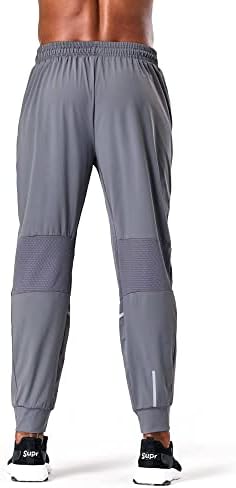 Панталони за тренингот на мажите во Бајамо за теретани кои трчаат атлетски затегнати џемпери со џебови со патенти