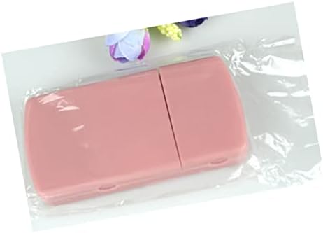 Doitool 2 парчиња преносни таблети за преносен делител за делител, мелење за складирање розово со мултифункционална пилула за сечење
