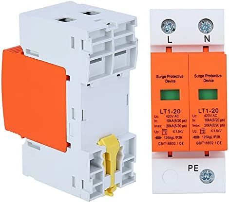Уред за заштита на пренапони портокалово пренапон на уредот на уредот на воздухот, модул за лакови 2P LT1‑20 20KA Анти -Тундер