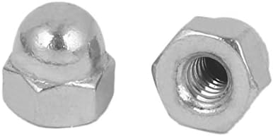 AEXIT 10-24 304 нокти, завртки и сврзувачки елементи не'рѓосувачки челик купола капаче Хексагон ореви Сребрена орев и завртки поставува