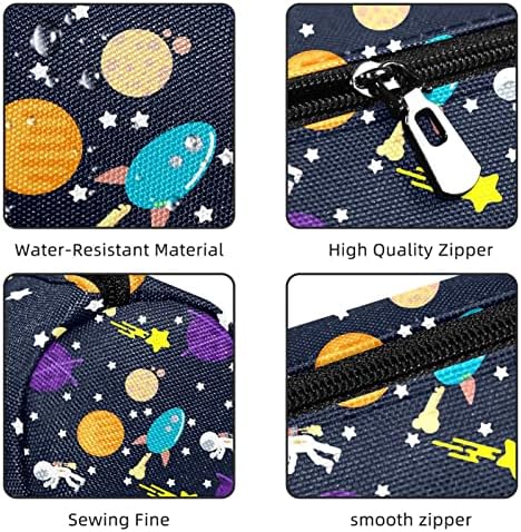 Вселенски астронаути планета starвезда молив со молив, студентска торбичка торбичка патент пенкало торба шминка козметика торба