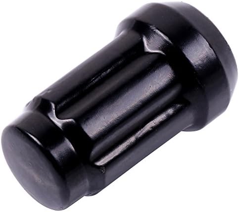 Nemtor 20pcs M12x1.5 Lug The Lug Nuts Black Cound end Lug Nut 1,37in Hex 0,8in за Acura, за Cadillac, за Chevrolet, For Ford, For Honda, For