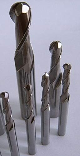 Xucus HRC52 Super Micro Grain Tungsten Carbide Taper Ball Ball Nose End Mill за мелење CNC, 2FR4.016860 CONTER TYPE MILLING CUTREN,