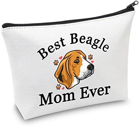 Џниап бигл сопственик бигл куче љубовник подарок Најдобар бигл Мајка Некогаш Шминка Торба Козметички Патент Торбичка Патување Тоалет