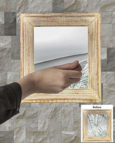 Q-BICs Големи флексибилни листови со рефлексија на огледала 15 x 23,6 меки не-стаклени тркалезни агли занаетчиски пластични пластични