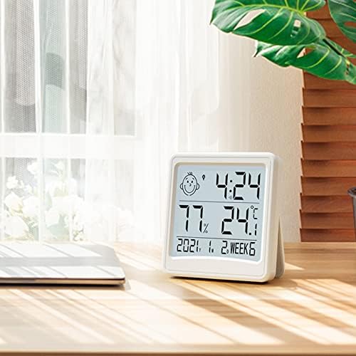 Автоматско светло домаќинство Електронска температура и пребројување на влажноста на екранот на wallидот монтиран на температура и мерач на