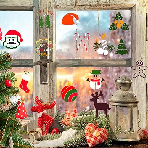 24 Еез Божиќни Матрици За Сликање На Дрво, Мали Божиќни Матрици Снегулка За Повеќекратна Употреба Дедо Мраз Цртање На Новогодишна Елка Сликарство