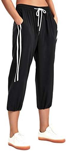 Specialmagic лесен каприс џогери женски брза суво пешачење панталони со џебови летни шорцеви од карго култури