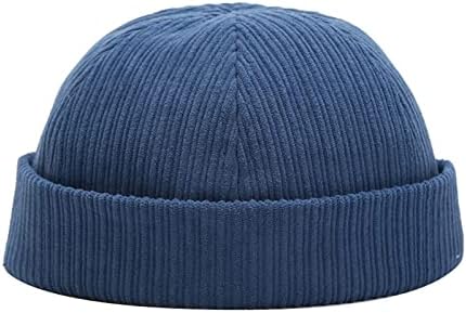 Плетајте ја капачето на Beanie slouchyfor мажи/жени Зимски факс меки хип хоп капи atenените на отворено топло капаче мека кадифена рибарка