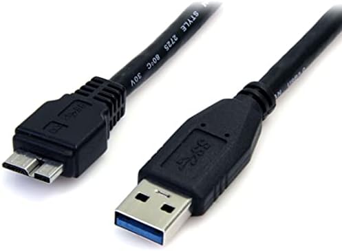 Startech.com 0,5m Црн SuperSpeed ​​USB 3.0 кабел A до Micro B - USB 3.0 Micro B кабел - 1x USB 3 A, 1x USB 3 Micro B 50CM