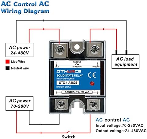 ILAME SSR 10A 25A 40A DA ENTION DC CONTROL CONTROL AC TERT SINE 3-32VDC CONTROL 220V AC SSR-10DA 25DA 40DA SOLID STETION RELAY DC-AC,