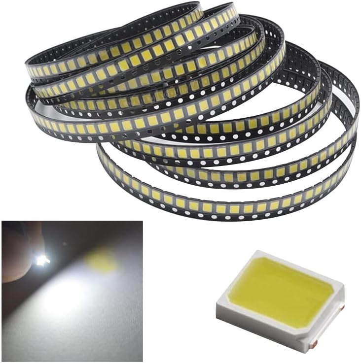 100 парчиња SMT SMT SMD 2835 LED ламба мушка 20-25lm бело црвено сино зелено жолто LED монистра LED чип DC 1.8-3.6V LED диоди за емитување