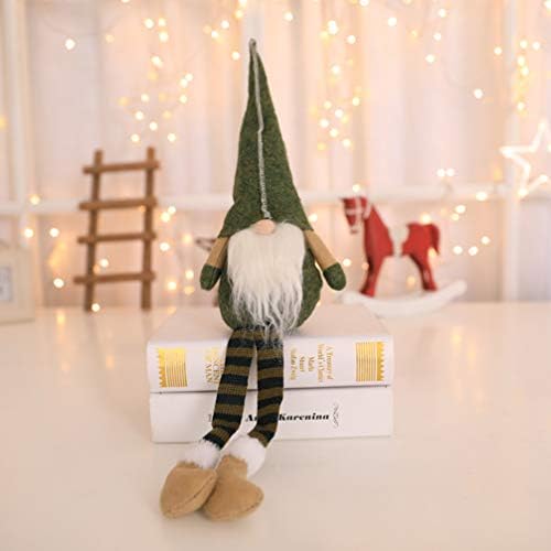 Tandyco Christmas Swedy Tomte Gnomes Ornaments Santa gnome со долги нозе Скандинавски гном седење кукла фигурински подароци за одмор