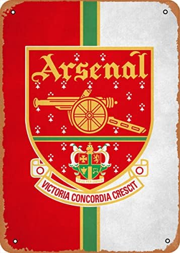 Ysirseu Arsenal Crest 2001 VCC Metal Tim знак 8 x 12 во сртот гроздобер постер човек пештера декоративен