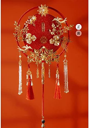 Mxiaoxia Кинески Свадба Xiuhe Рака Држи Цвет Група Фан Оженет Оженет Среќен Вентилатор Заврши Фан