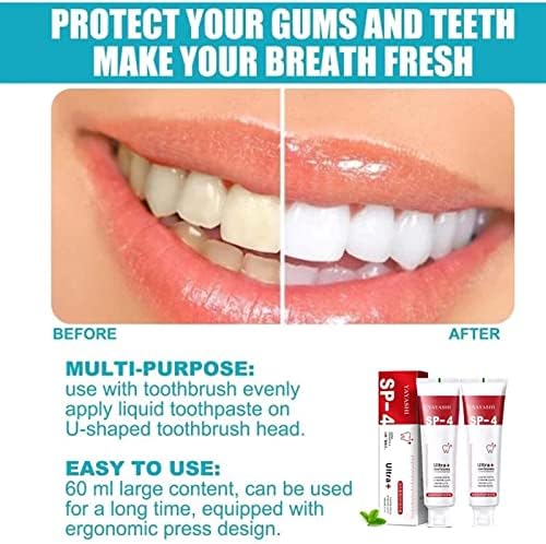 Паста за заби Yayashi SP-4, Yiliku SP4 насмевка паста за заби, осветлување и дамка Отстранување на паста за заби, паста за заби