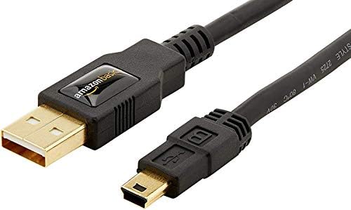 Основи на Амазон Основи USB 2.0 Кабел за полнач - А -Мал до мини -Б кабел - 3 стапки и USB 2.0 Кабел од типот на печатачот - А