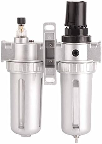 Регулатор на притисок на филтерот за филтрирање на воздухот MISKALL, 1/4 инчен прилагодлив сепаратор на маслото стапица за стапици на воздухот,
