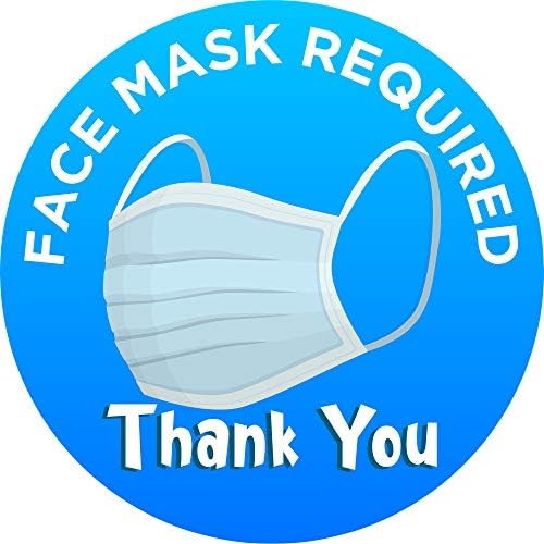 Потребно знак за маска за лице MartLoop - Ве молиме, носете знак за маска - без маска без знаци за влез за деловни активности - дебели, издржливи,
