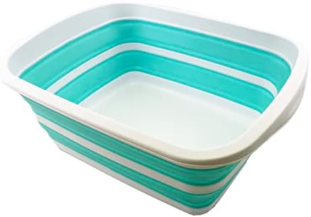 SAMMART 10L склопување на када за миење садови што може да се мие за миење на када за миење садови, заштеда на пластично мијалник за