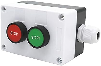 DJDLFA AC 660V 10A Моментарна старт/стоп Црвена зелена знак Не NC Push копче за прекинувач на копчето
