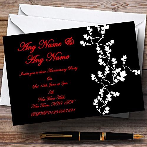 Персонализирани покани за годишнината од црната црвена свадба