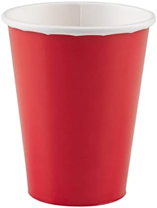 амскан 58015-109-66-Партиски Бафет Чаши Направени од Картон/Хартија - Пакет од 8-250 мл-Розова