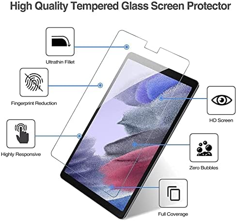 Procase [2 Pack] Galaxy Tab A7 Lite 8,7 инчи 2021 заштитници на екранот T220 T225 пакет галаксиски таб A7 Lite 8.7 инчи 2021 Case 2021