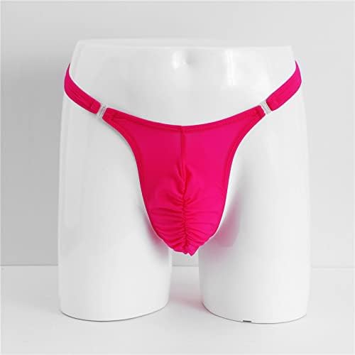 Менс секси со долна облека со долна облека g-жица за подобрување на булбус t-back thong thong butt-flaunting ock jock ленти поддржувачи плете