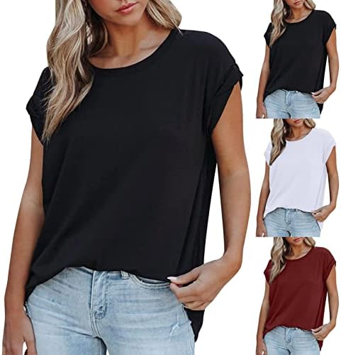 Xiloccer дами џемпери жени обични кратки ракави од рамо преголема маица на отворено меки основни врвови на туника
