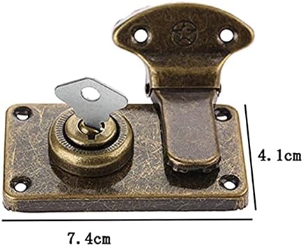 Antique Hasp Latch Latch Decorative Lock retroty Style luggage заклучување дрвена кутија заклучена заклучена со заклучување на брави