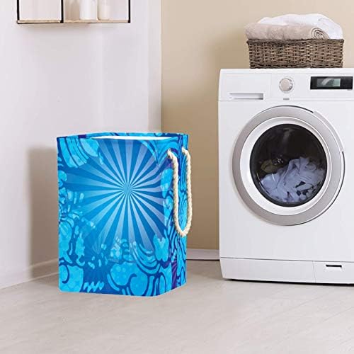 Водоотпорни корпи за перење во Деја, високи цврсти видови на преклопување на небото, сино печатење, за возрасни деца тинејџери девојчиња во спални