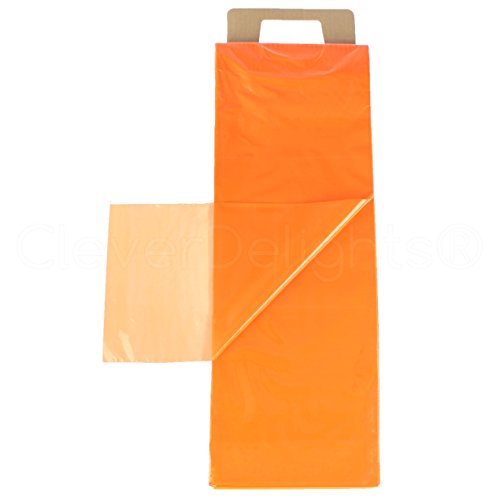Паметни часови на весници од портокал - 7,5 x 21 - 100 пакувања - 0,8 мил - рамни пластични кеси