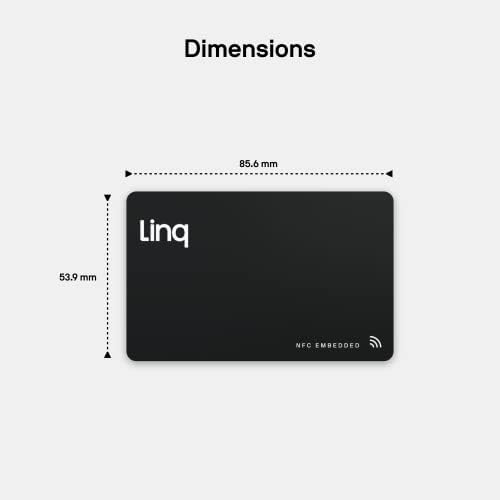 Дигитална визит -картичка на LINQ - Паметна картичка за контакт и мрежно поврзување со NFC