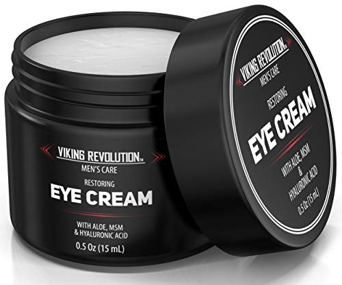 Викинг револуција Природна крема за очи за мажи - машка крема за очи за анти -стареење, темен круг под третман на очите - крем за навлажнувач