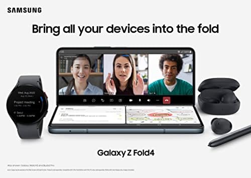 Samsung Galaxy Z Fold 4 Мобилен телефон, фабрички отклучен смартфон Android, 512 GB, Flex режим, бесплатно видео за раце, преглед