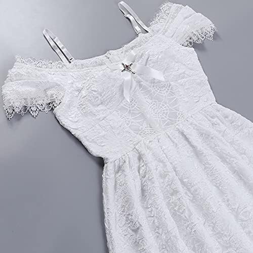 Пролетни фустани за жени 2023 Трендовски, готски цврста боја чипка за крпеница мини фустани облеки облеки
