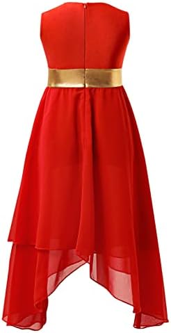 Агоки девојки металик пофалби танцувачки фустан со долг ракав литургиска танцувачка облека со целосна должина црковна облека лабава фит -богослужба