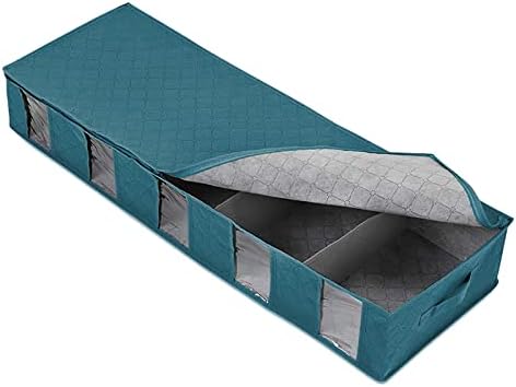 Xlpaxhong Под Кутија За Складирање Кревет Торба За Складирање Екстра Голема Облека Сортирање Преклопување Рамен Под Кревет