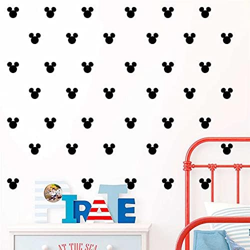24 компјутерски налепници на wallидови на Мики Мини за детски простории на налепници за wallидови за бебиња спална соба дома украс