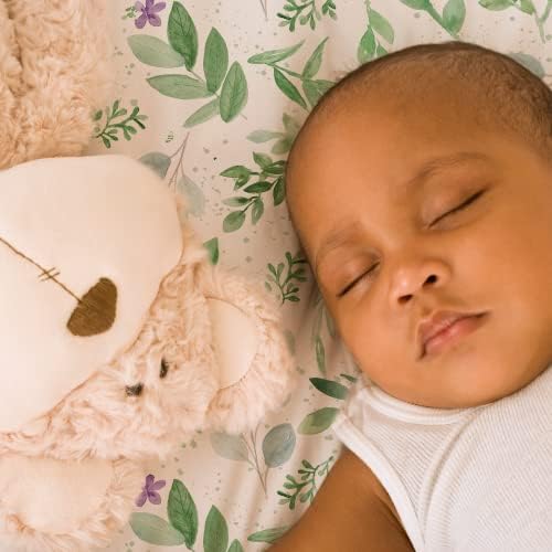 COCO + мов за креветчиња за девојчиња за бебиња - Muslin опремени чаршафи за креветчиња за неутрални мали деца се вклопуваат во стандардни