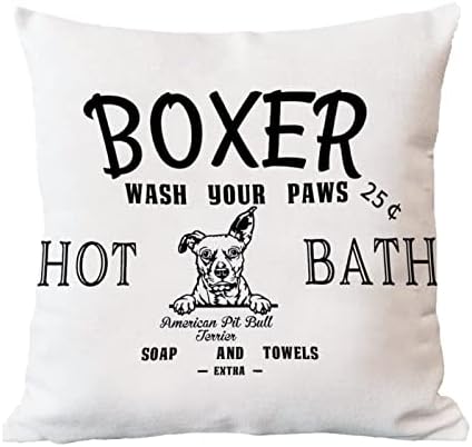 Американски пит бул териер тросед перница кучиња боксер измијте ја шепата перница случаи кучиња мама подароци перници расадник