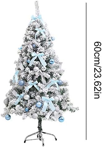 Солза капка кристали Дрво сино Божиќно Божиќно издигнување 60 см кедар пакет дома украс украс куки